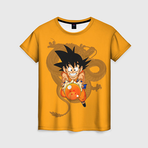 Женская футболка Kid Goku / 3D-принт – фото 1