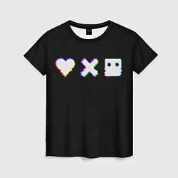 Женская футболка Love Death and Robots Glitch