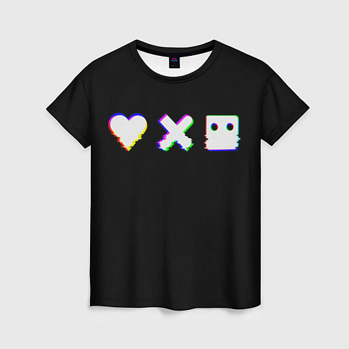 Женская футболка Love Death and Robots Glitch / 3D-принт – фото 1