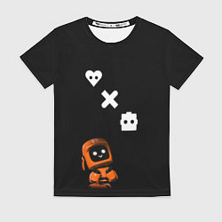 Футболка женская Милый робот, цвет: 3D-принт