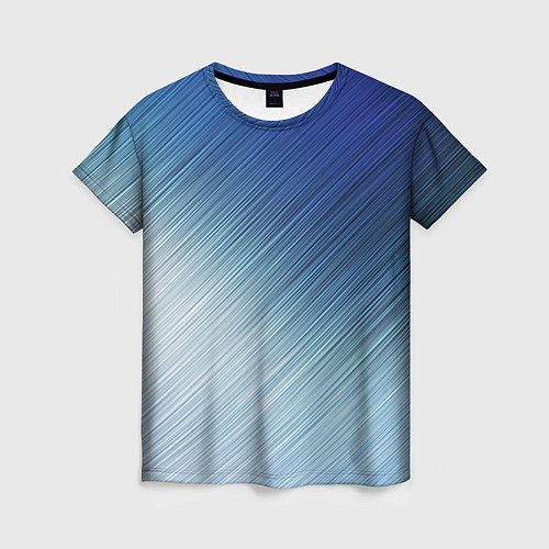 Женская футболка Текстура Оттенки льда / 3D-принт – фото 1