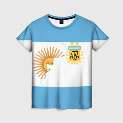 Футболка женская Сборная Аргентины, цвет: 3D-принт