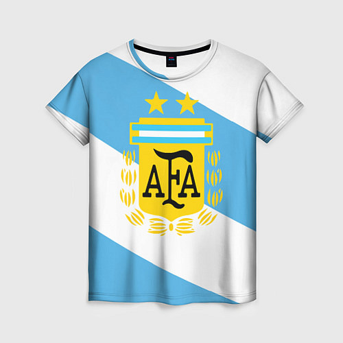 Женская футболка Сборная Аргентины спина / 3D-принт – фото 1