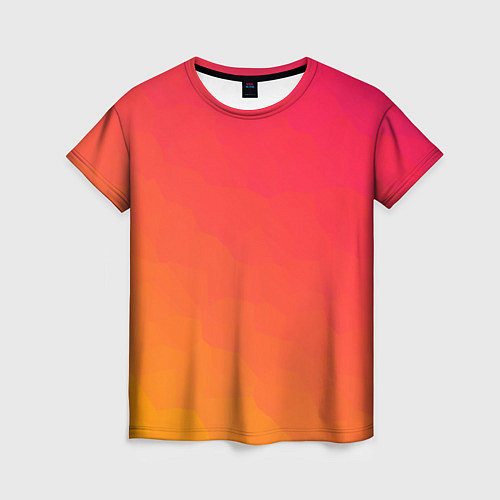 Женская футболка Градиент заря / 3D-принт – фото 1
