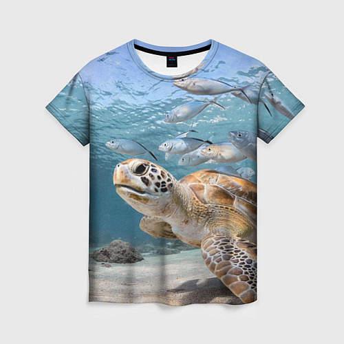 Женская футболка Морская черепаха / 3D-принт – фото 1