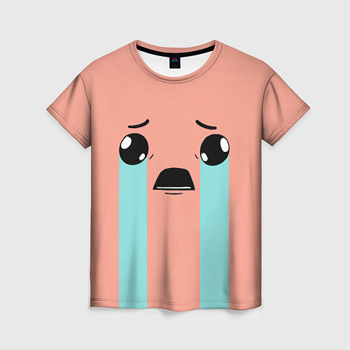 Женская футболка Crying Isaac / 3D-принт – фото 1