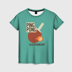 Женская футболка Ping-pong