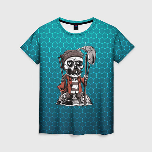 Женская футболка Рыбак / 3D-принт – фото 1