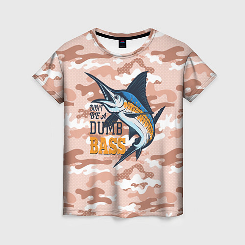 Женская футболка Туристическая рыбалка / 3D-принт – фото 1