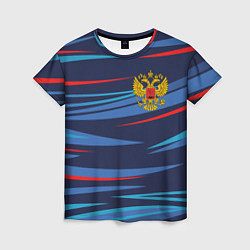 Футболка женская РОССИЯ RUSSIA UNIFORM, цвет: 3D-принт