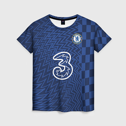 Женская футболка FC Chelsea Home Vapor Match Shirt 202122 / 3D-принт – фото 1
