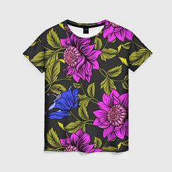 Женская футболка Цветочный Паттерн