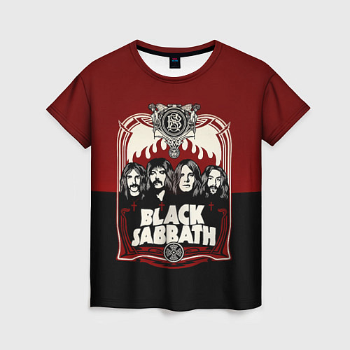 Женская футболка Black Sabbath / 3D-принт – фото 1