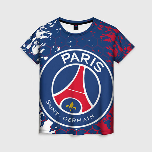 Женская футболка ФК ПСЖ FC PSG PARIS SG / 3D-принт – фото 1