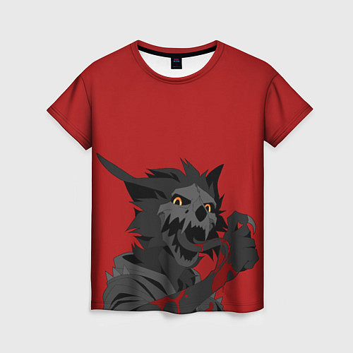 Женская футболка Демон и кровь / 3D-принт – фото 1