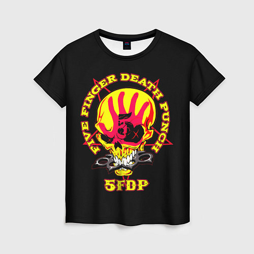 Женская футболка Five Finger Death Punch FFDP / 3D-принт – фото 1