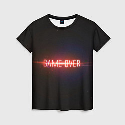 Футболка женская Game Over, цвет: 3D-принт