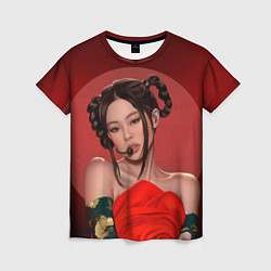 Женская футболка Дженни BLACKPINK