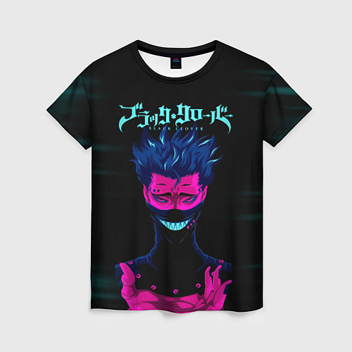 Женская футболка Зора Идеаре Чёрный клевер / 3D-принт – фото 1