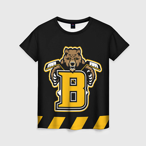 Женская футболка BOSTON BRUINS / 3D-принт – фото 1