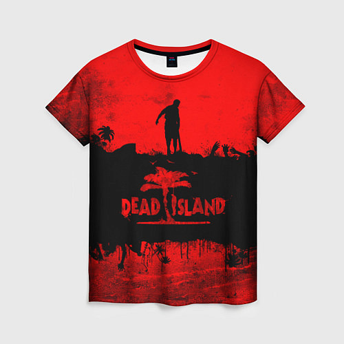 Женская футболка Island of blood / 3D-принт – фото 1