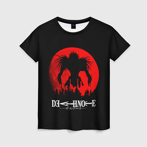 Женская футболка Death Note Рюк в ночи / 3D-принт – фото 1