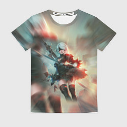 Футболка женская 2B Nier Automata Z, цвет: 3D-принт