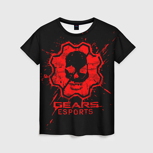 Женская футболка Gears esports / 3D-принт – фото 1