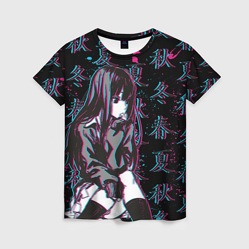 Женская футболка Sad Anime Girl / 3D-принт – фото 1