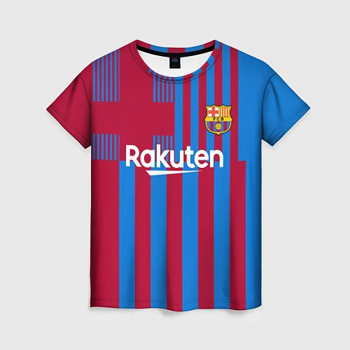 Женская футболка Месси Барселона 20212022 / 3D-принт – фото 1