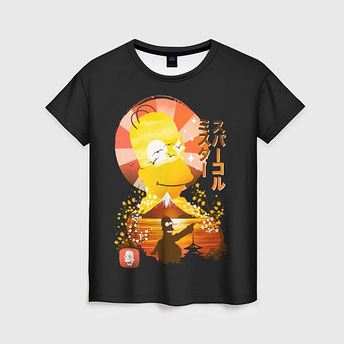 Женская футболка Гомер в азии / 3D-принт – фото 1