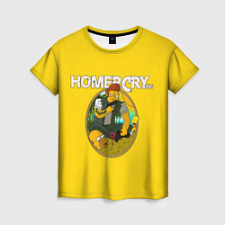 Футболка женская Homer Cry, цвет: 3D-принт