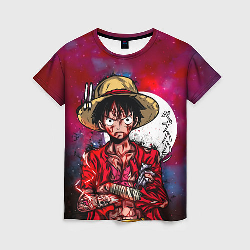 Женская футболка Луффи One Piece Большой куш / 3D-принт – фото 1