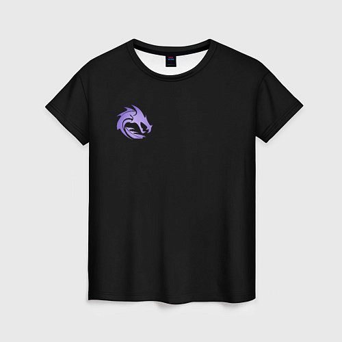Женская футболка Дракон / 3D-принт – фото 1