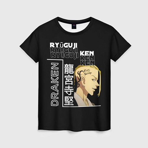 Женская футболка Кэн Рюгудзи Токийские мстители / 3D-принт – фото 1