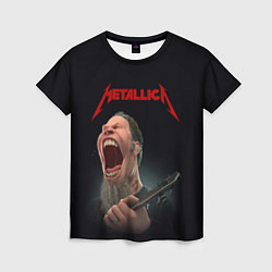 Футболка женская James Alan Hetfield METALLICA Z, цвет: 3D-принт