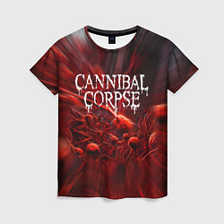 Футболка женская Blood Cannibal Corpse Труп Каннибала Z, цвет: 3D-принт