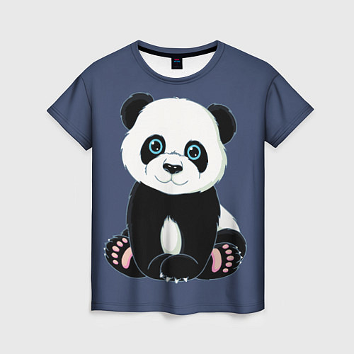 Женская футболка Милая Панда Sweet Panda / 3D-принт – фото 1