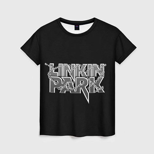 Женская футболка Линкин парк в цепях / 3D-принт – фото 1
