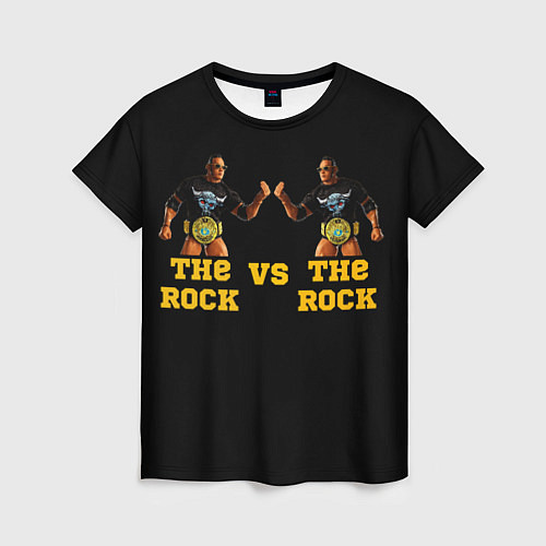Женская футболка The ROCK VS The ROCK / 3D-принт – фото 1