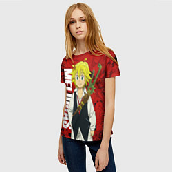 Футболка женская Мелиодас, Meliodas, цвет: 3D-принт — фото 2
