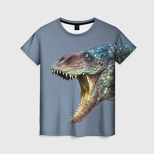 Женская футболка Хищный динозавр Dino Z / 3D-принт – фото 1