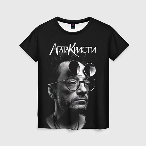 Женская футболка Агата Кристи Глеб Самойлов / 3D-принт – фото 1