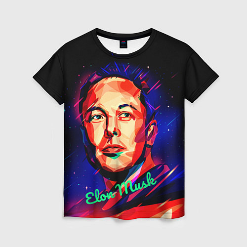 Женская футболка ElonMuskА НА ВАС НЕТ / 3D-принт – фото 1