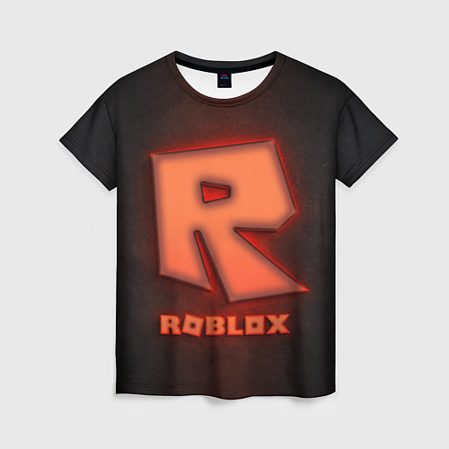 Женская футболка ROBLOX NEON RED / 3D-принт – фото 1