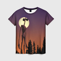 Женская футболка Gradient Forest Siren Head