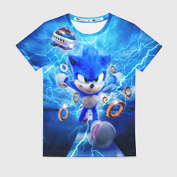 Футболка женская SONIC СИНИЙ ЁЖ Z, цвет: 3D-принт
