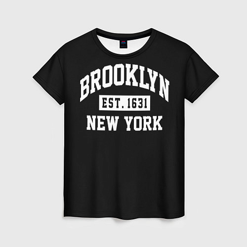 Женская футболка Brooklyn / 3D-принт – фото 1