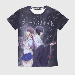 Женская футболка Корзинка фруктов Тору и Юки