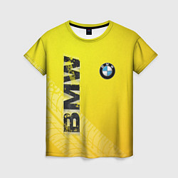 Футболка женская BMW СЛЕДЫ ШИН БМВ, цвет: 3D-принт